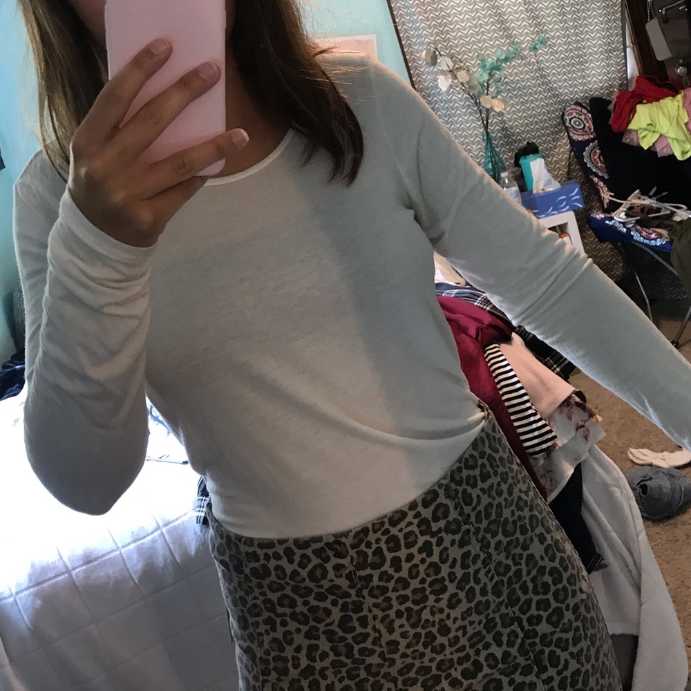 White Long Sleeve T Shirt